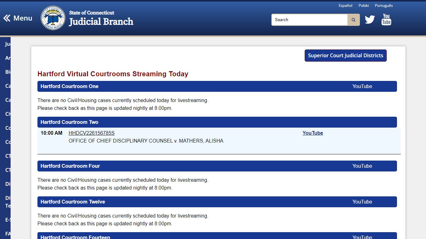 CT Judicial - Public Access